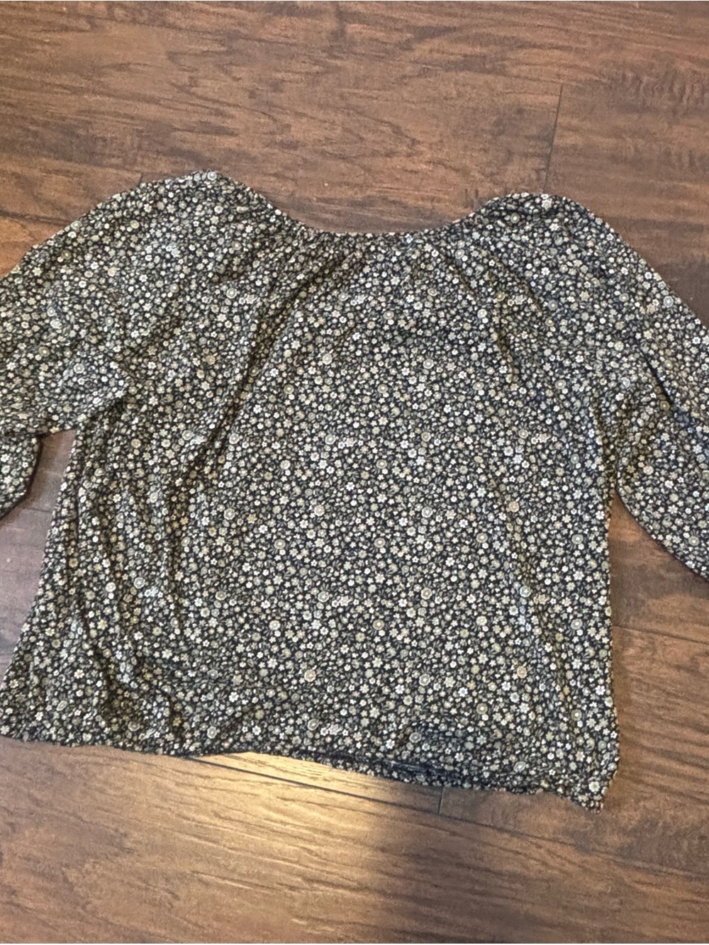 Michael Kors Floral Boatneck 3/4 Sleeve Knit Blouse - Size XL / 1X tags gone - Picture 6 of 6